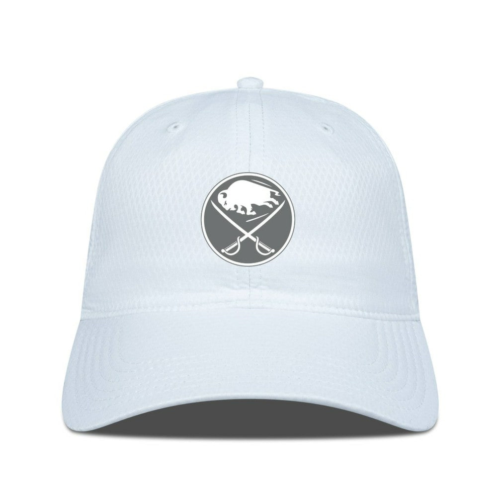 Buffalo Sabres Levelwear Matrix Slate & Snow Unstructured Adjustable Hat - White | NHL online