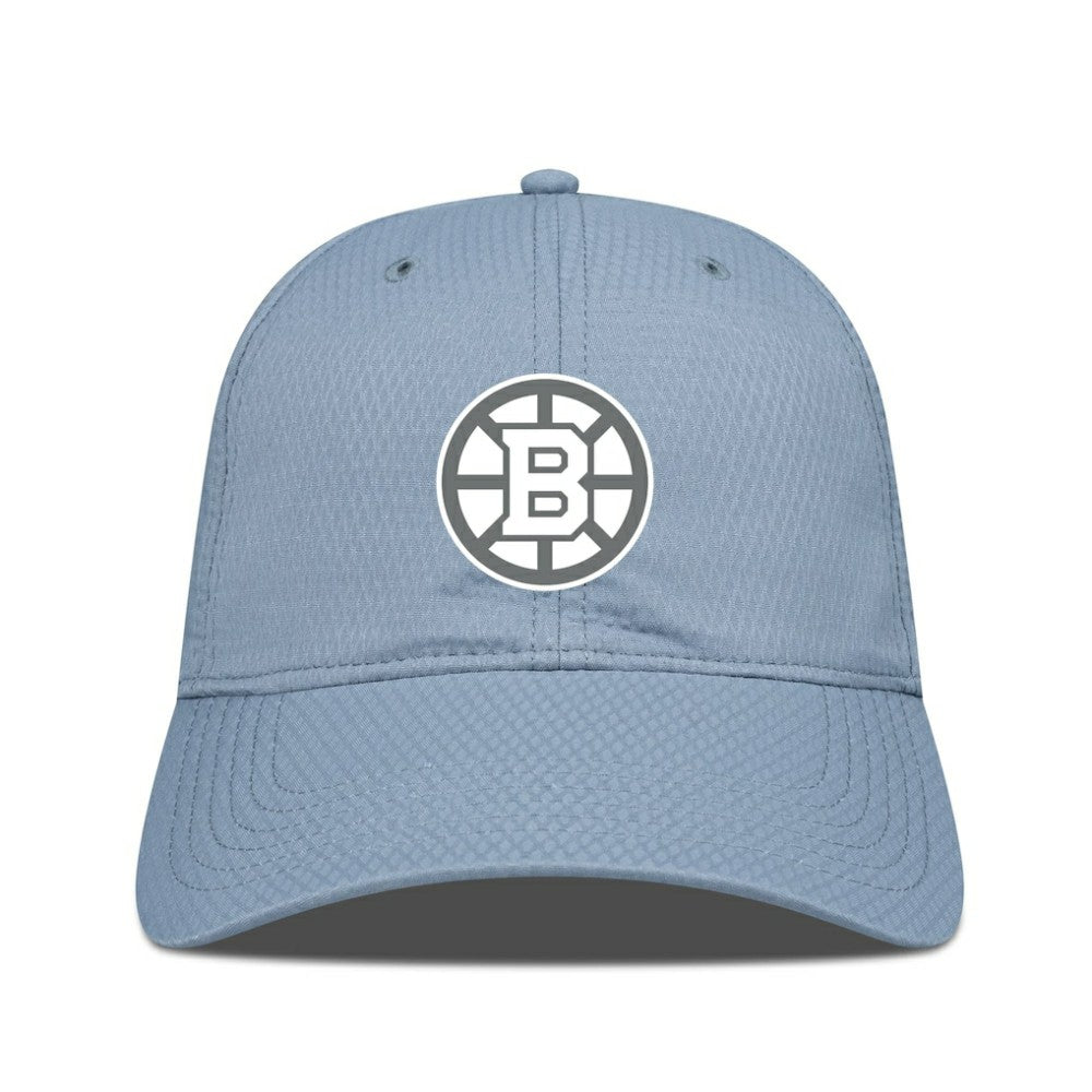 Boston Bruins Levelwear Matrix Slate & Snow Unstructured Adjustable Hat - Blue | NHL Clearance