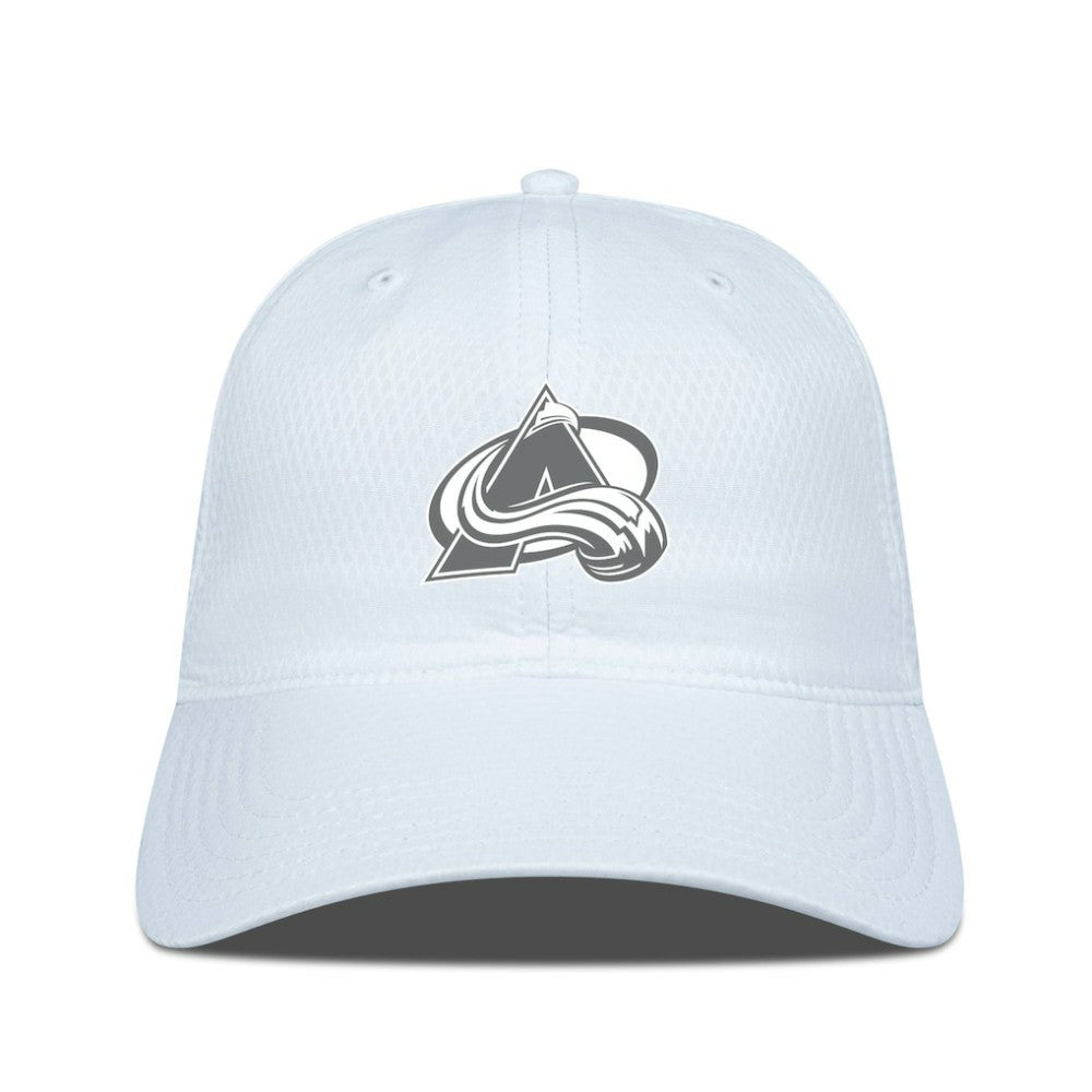 Colorado Avalanche Levelwear Matrix Slate & Snow Unstructured Adjustable Hat - White | NHL Lifestyle