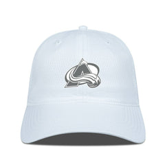 Colorado Avalanche Levelwear Matrix Slate & Snow Unstructured Adjustable Hat - White | NHL Lifestyle