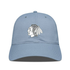 Chicago Blackhawks Levelwear Matrix Slate & Snow Unstructured Adjustable Hat - Blue | NHL online