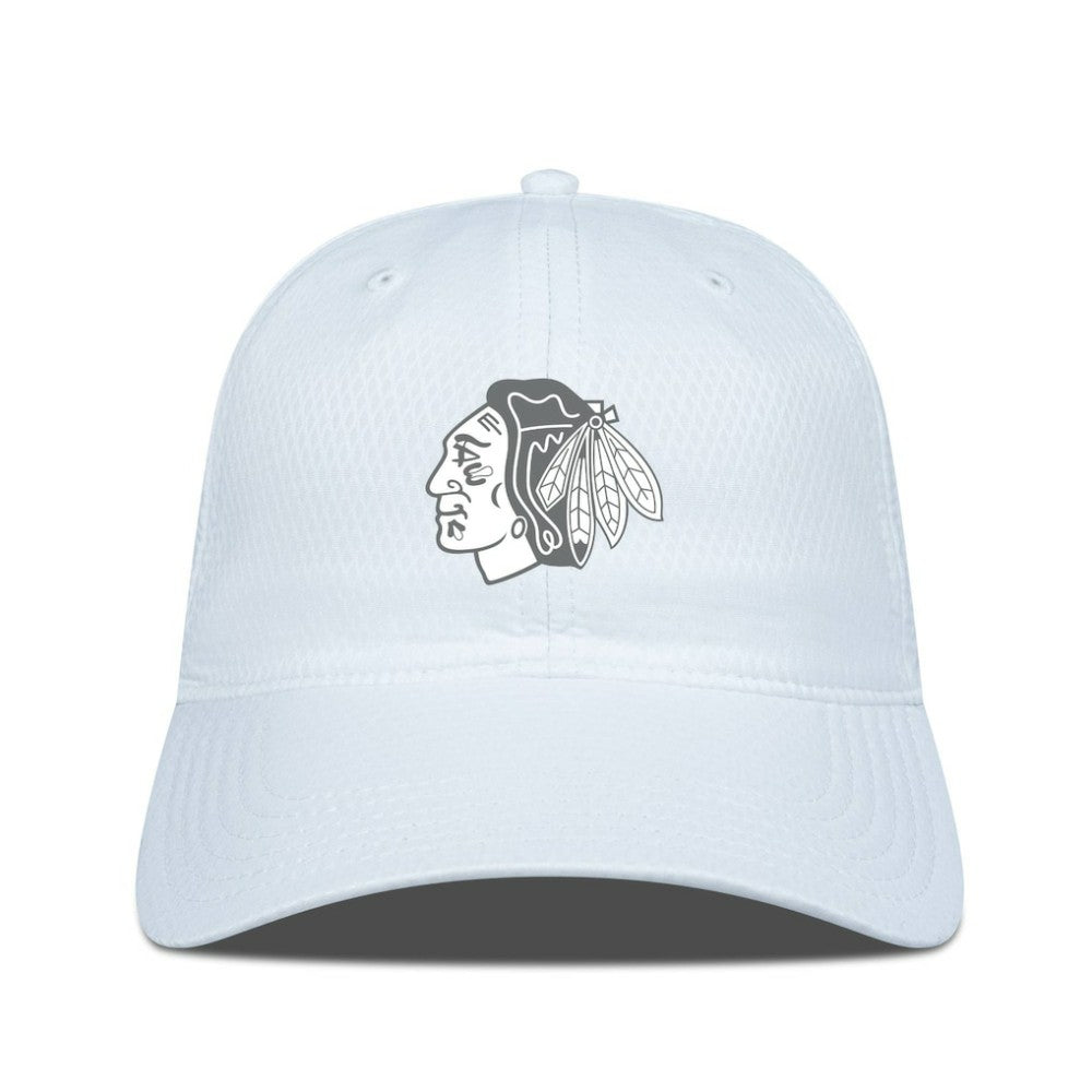 Chicago Blackhawks Levelwear Matrix Slate & Snow Unstructured Adjustable Hat - White | NHL sale