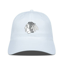 Chicago Blackhawks Levelwear Matrix Slate & Snow Unstructured Adjustable Hat - White | NHL sale