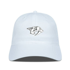Nashville Predators Levelwear Matrix Slate & Snow Unstructured Adjustable Hat - White | NHL on sale