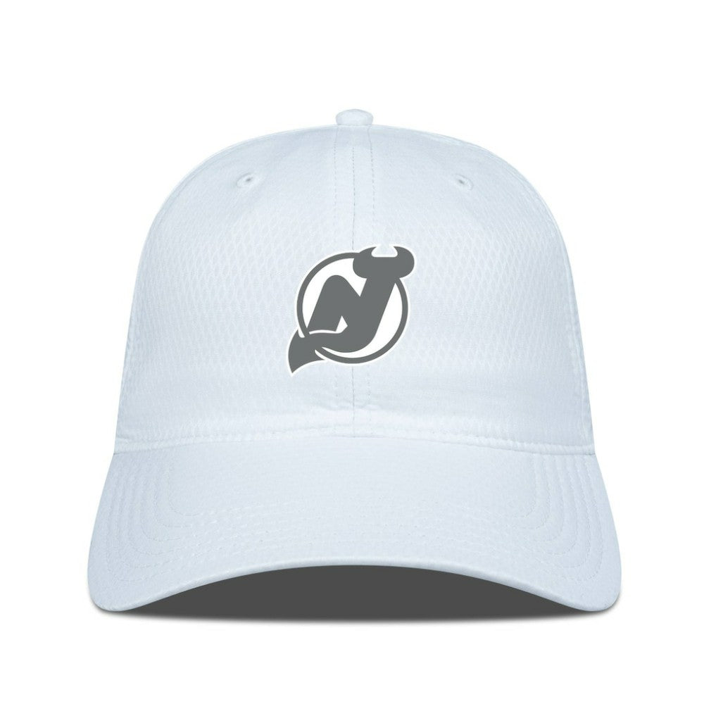 New Jersey Devils Levelwear Matrix Slate & Snow Unstructured Adjustable Hat - White | NHL online