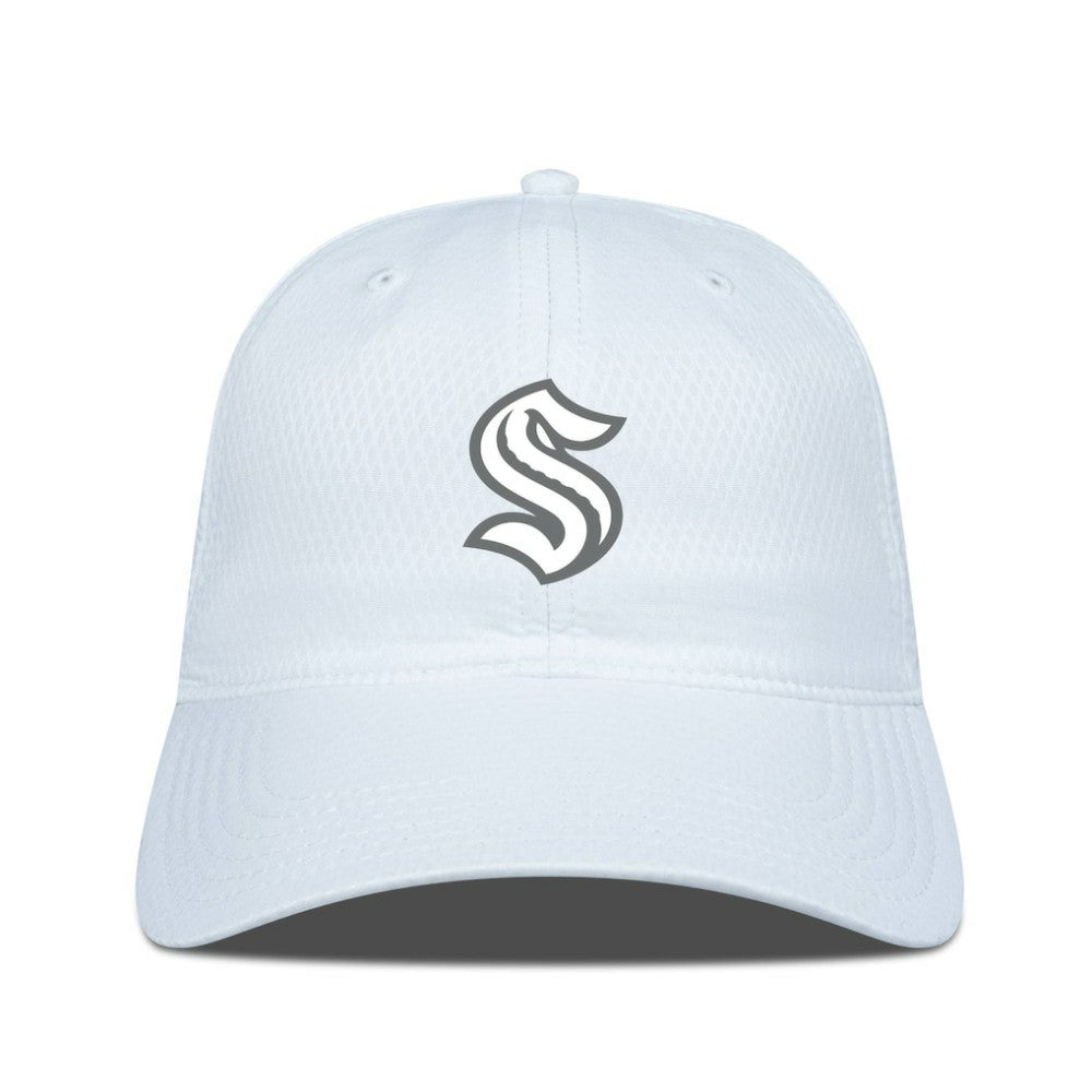 Seattle Kraken Levelwear Matrix Slate & Snow Unstructured Adjustable Hat - White | NHL discount