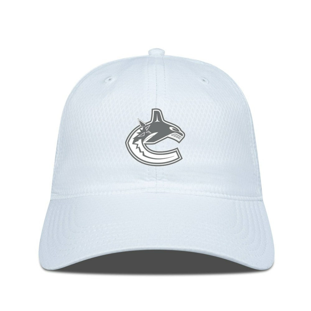 Vancouver Canucks Levelwear Matrix Slate & Snow Unstructured Adjustable Hat - White | NHL discount
