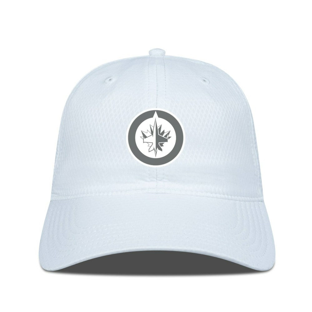 Winnipeg Jets Levelwear Matrix Slate & Snow Unstructured Adjustable Hat - White | NHL Lifestyle