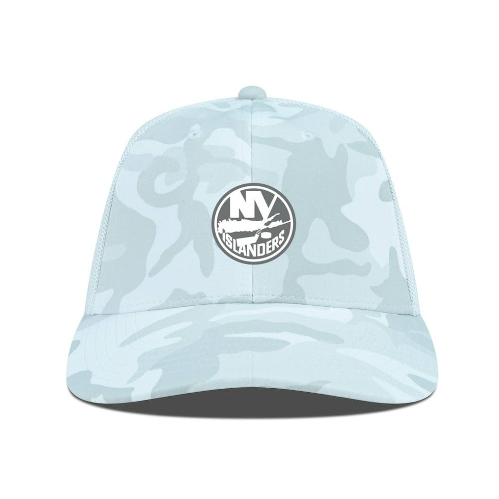 New York Islanders Levelwear Clash Slate & Snow Meshback Flex Hat - Camo | NHL near me