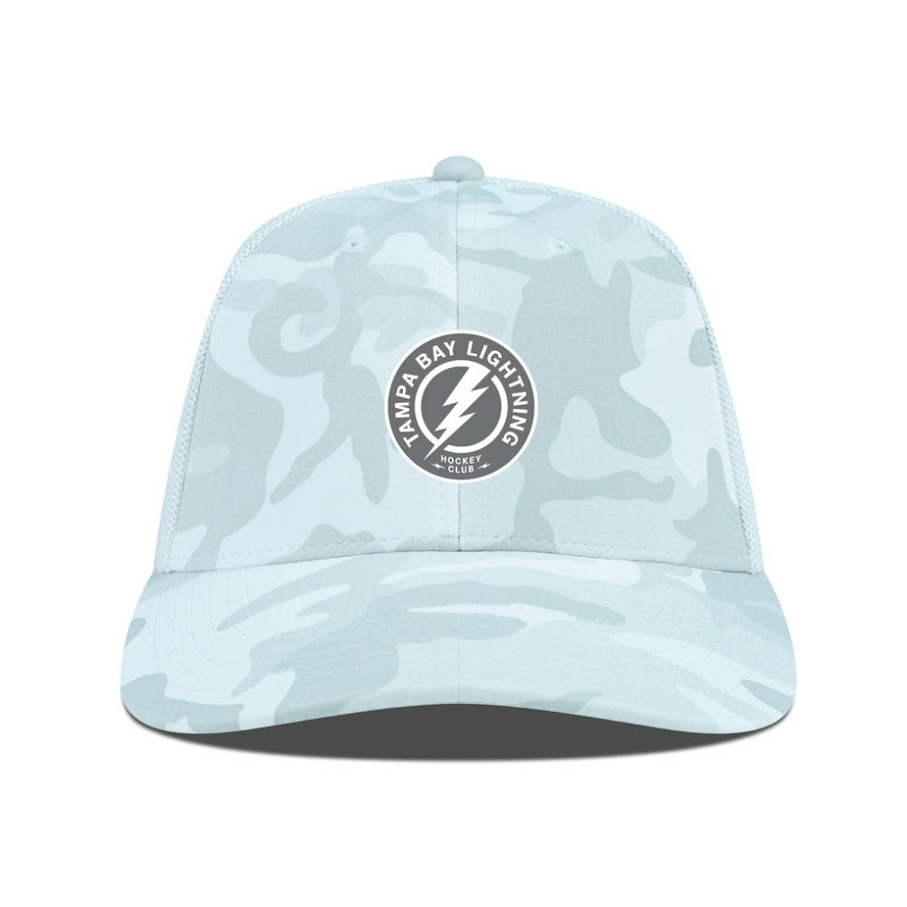 Tampa Bay Lightning Levelwear Clash Slate & Snow Meshback Flex Hat - Camo | NHL Clearance