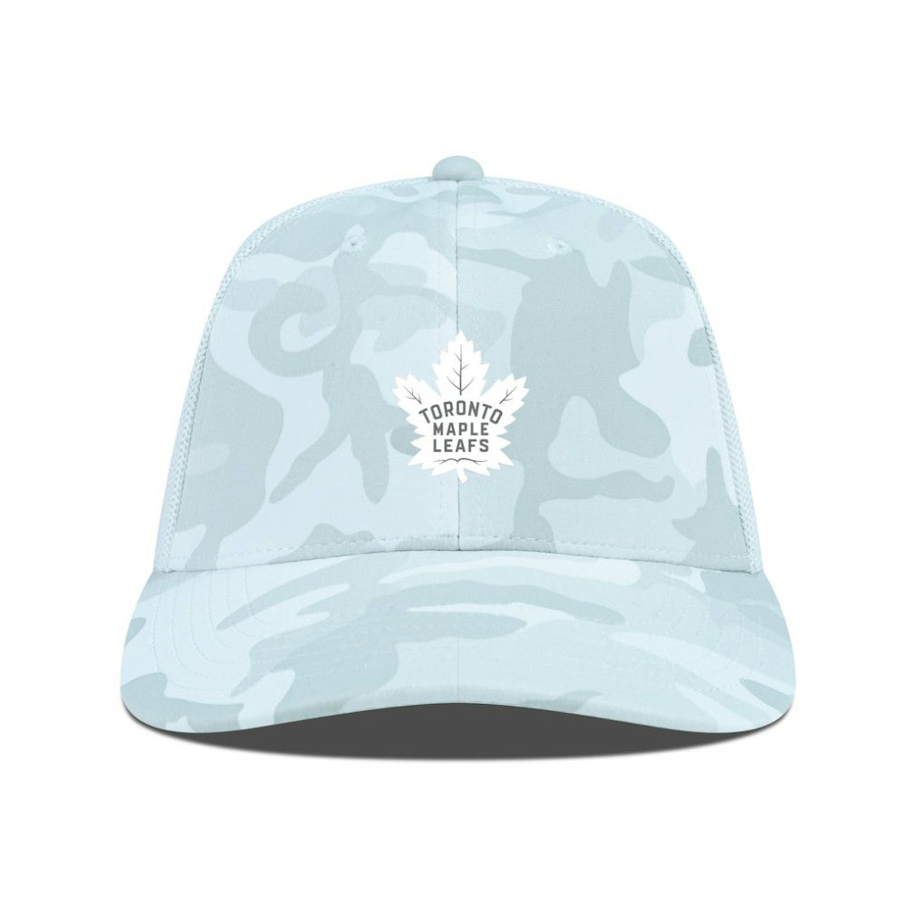 Toronto Maple Leafs Levelwear Clash Slate & Snow Meshback Flex Hat - Camo | NHL Lifestyle