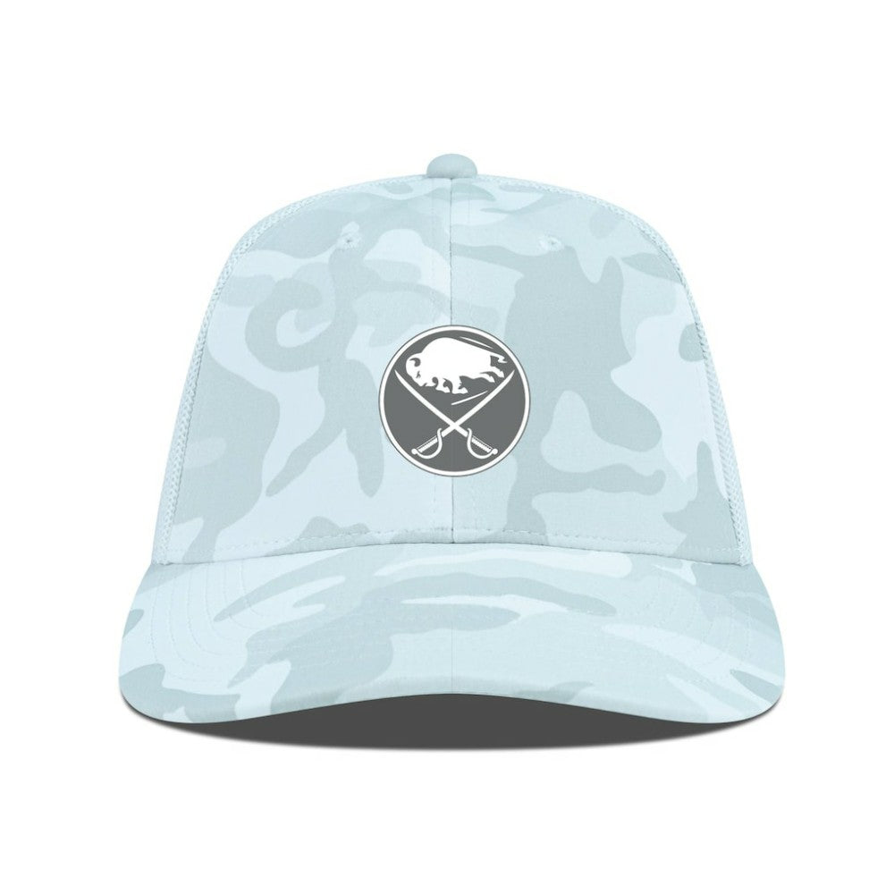 Buffalo Sabres Levelwear Clash Slate & Snow Meshback Flex Hat - Camo | NHL discount
