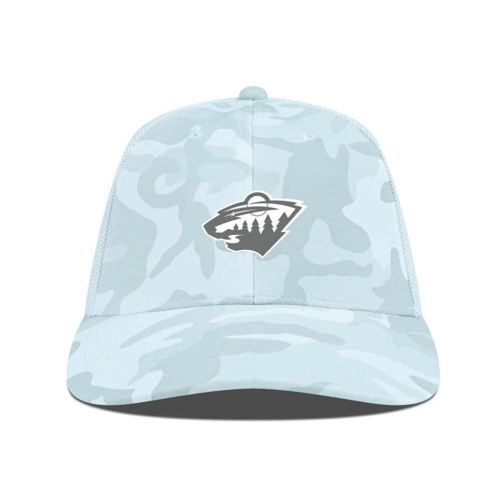 Minnesota Wild Levelwear Clash Slate & Snow Meshback Flex Hat - Camo | NHL near me