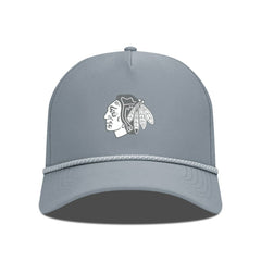 Chicago Blackhawks Levelwear Gordon Slate & Snow Rope Adjustable Hat - Gray | NHL on sale
