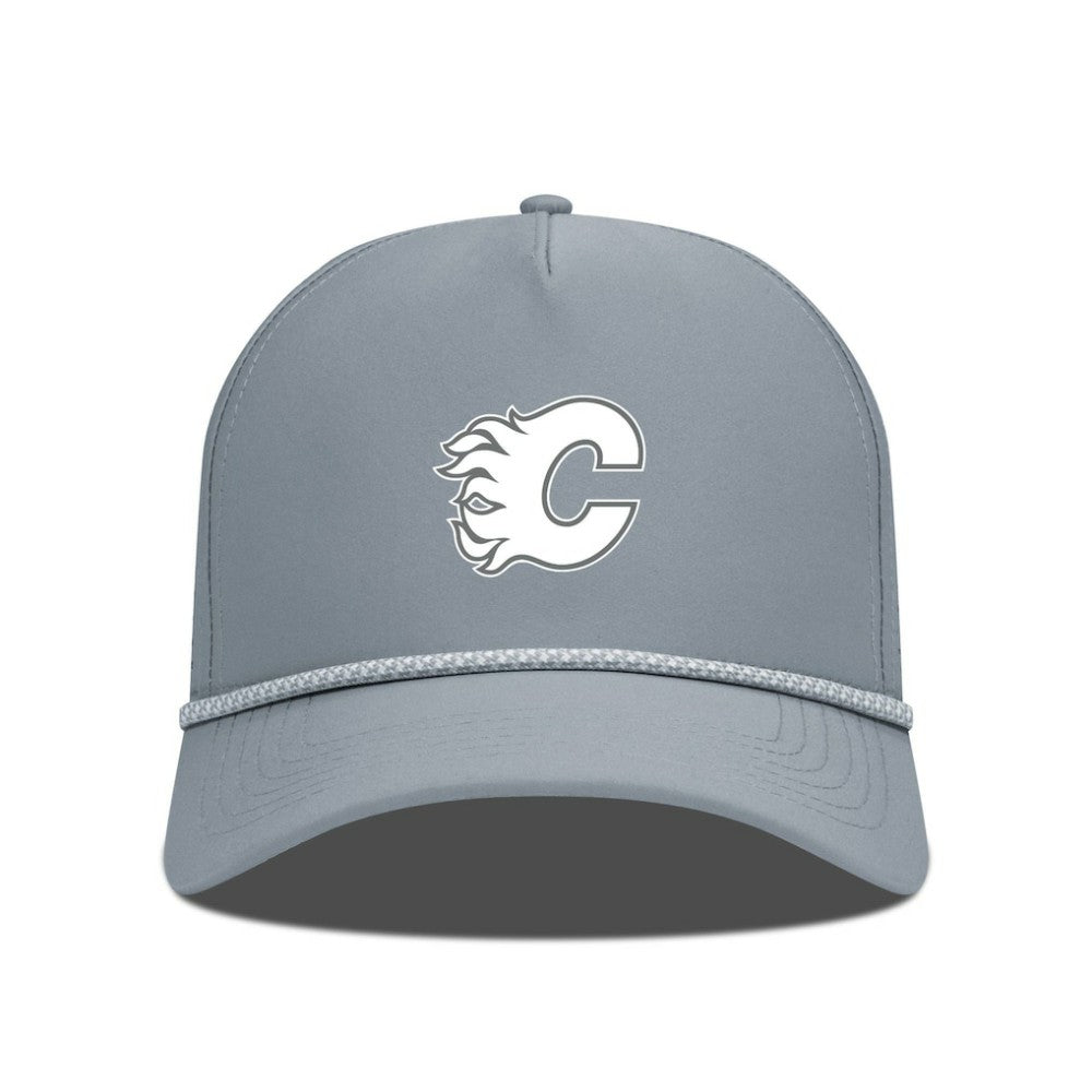 Calgary Flames Levelwear Gordon Slate & Snow Rope Adjustable Hat - Gray | NHL online