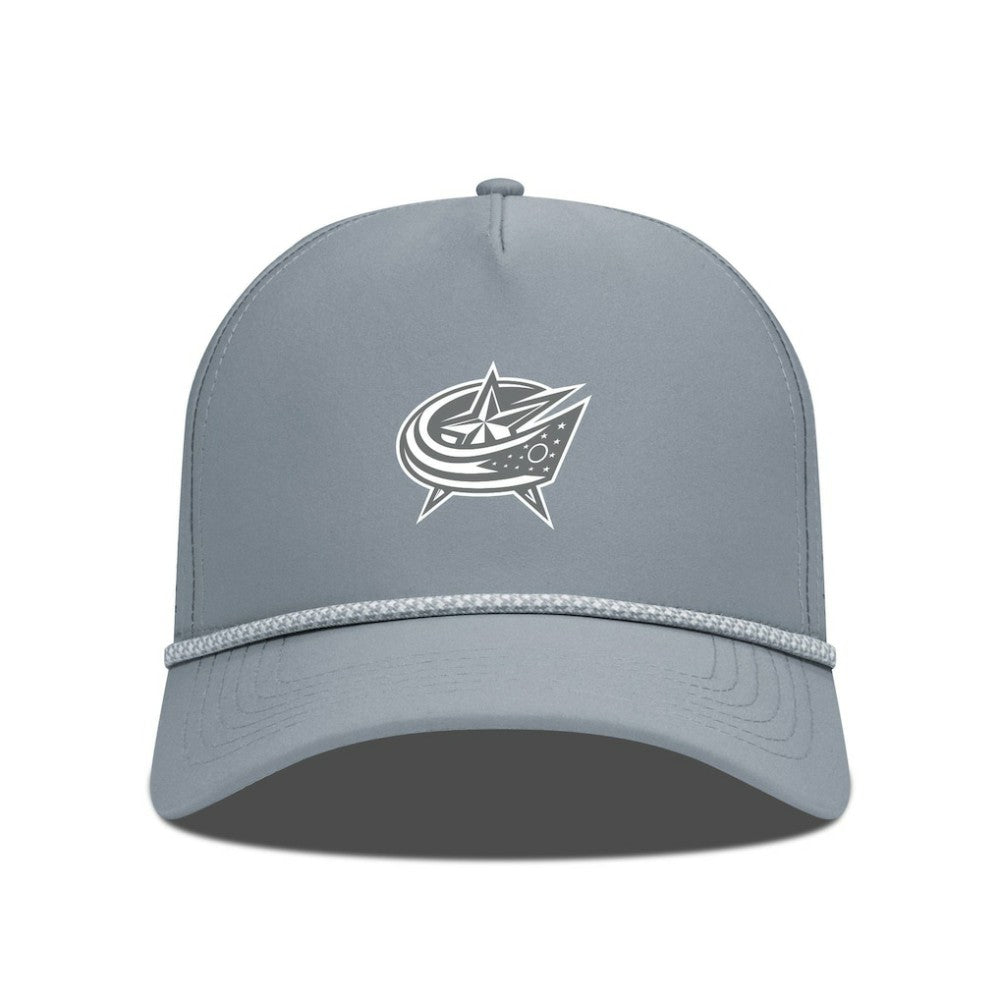 Columbus Blue Jackets Levelwear Gordon Slate & Snow Rope Adjustable Hat - Gray | NHL Clearance
