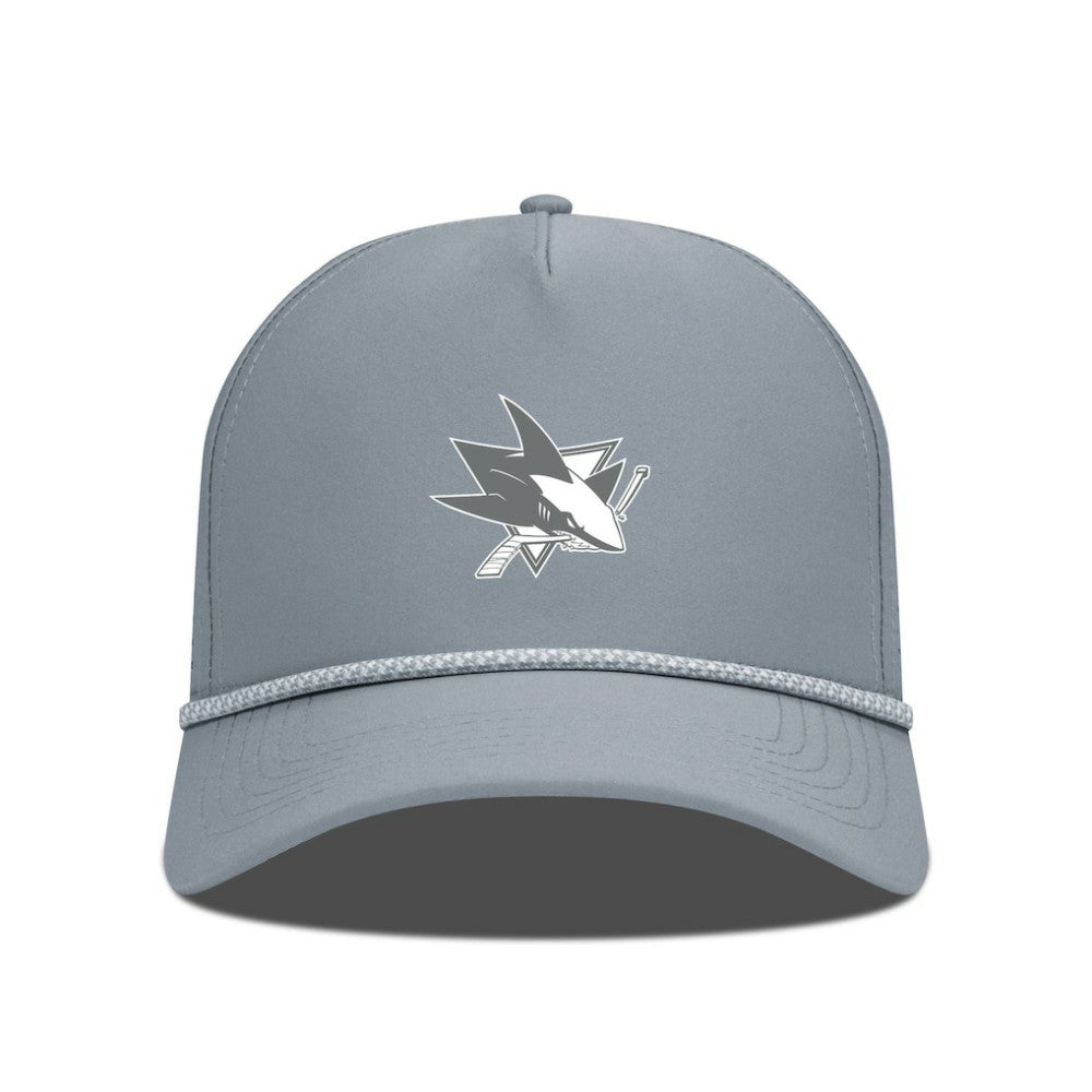 San Jose Sharks Levelwear Gordon Slate & Snow Rope Adjustable Hat - Gray | NHL on sale