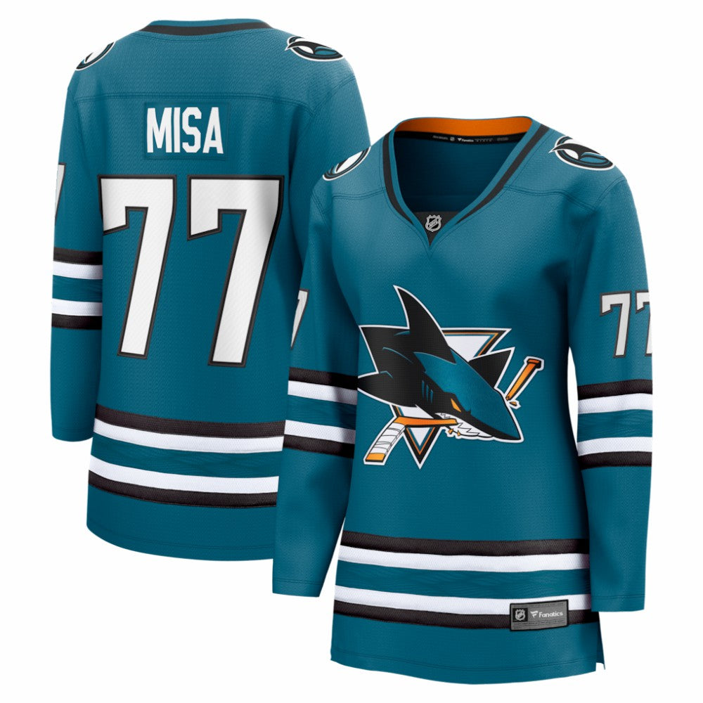 Michael Misa San Jose Sharks Fanatics Women's Breakaway Jersey - Teal | Fanatics sale