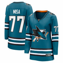 Michael Misa San Jose Sharks Fanatics Women's Breakaway Jersey - Teal | Fanatics sale