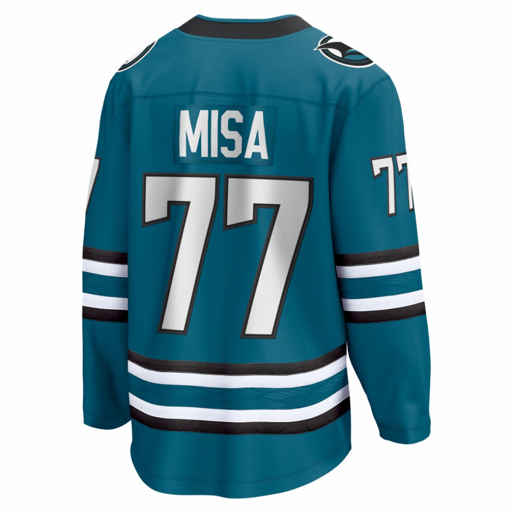 Michael Misa San Jose Sharks Fanatics Breakaway Jersey - Teal | Fanatics discount