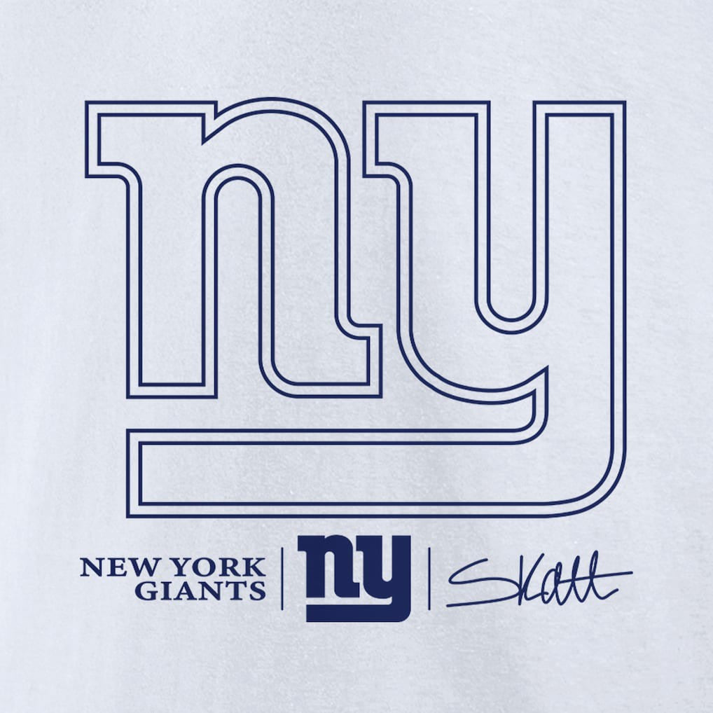Cam Skattebo New York Giants Tonal Player Name & Number T-Shirt - White - NFL