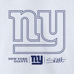 Cam Skattebo New York Giants Tonal Player Name & Number T-Shirt - White - NFL