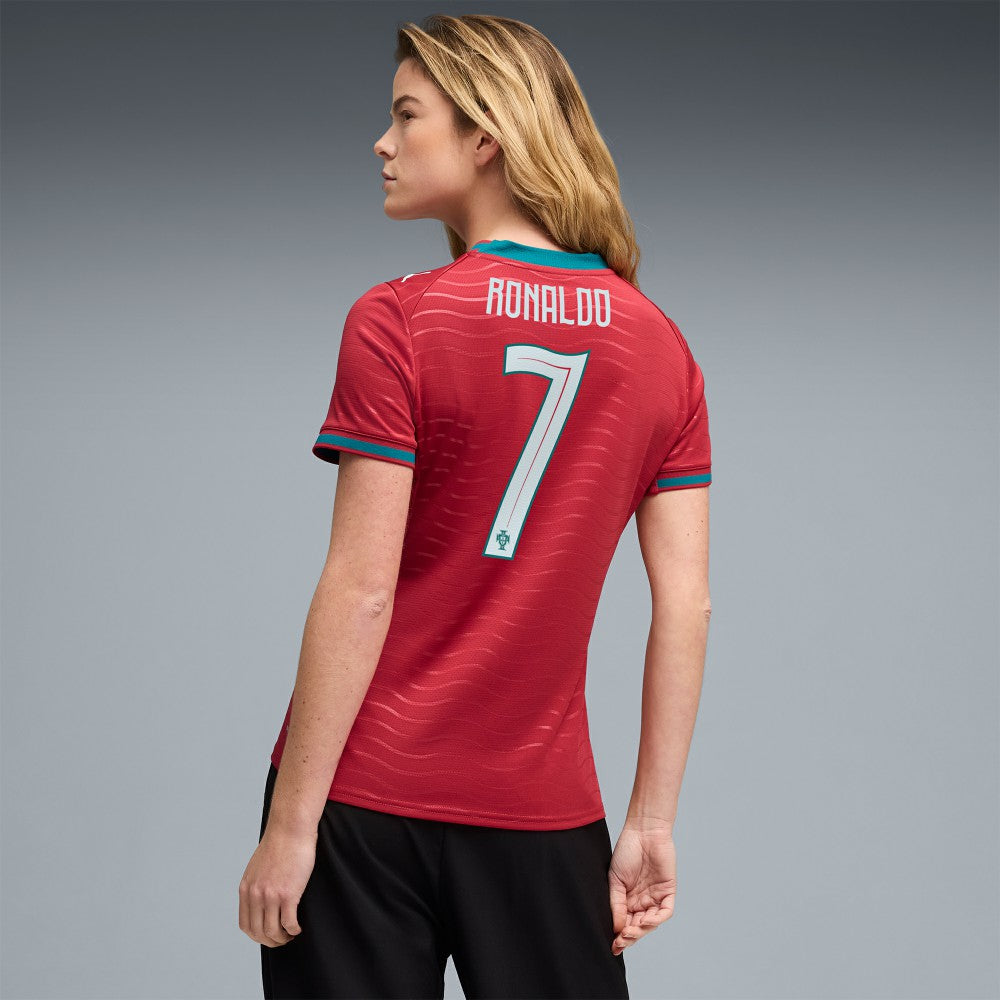 Puma - Cristiano Ronaldo Portugal National Team Women's 2026 Home Replica Jersey - Red