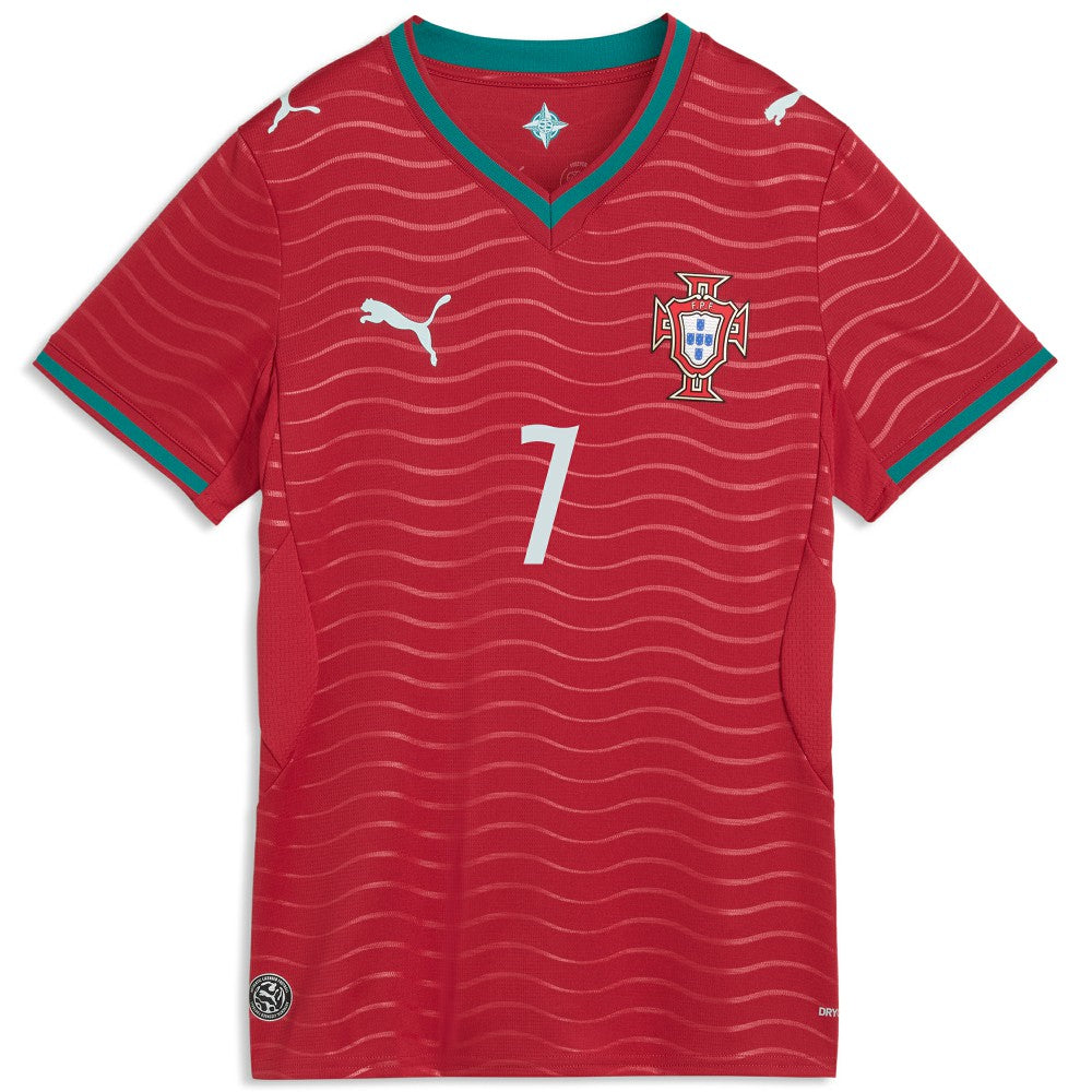 Puma - Cristiano Ronaldo Portugal National Team Women's 2026 Home Replica Jersey - Red