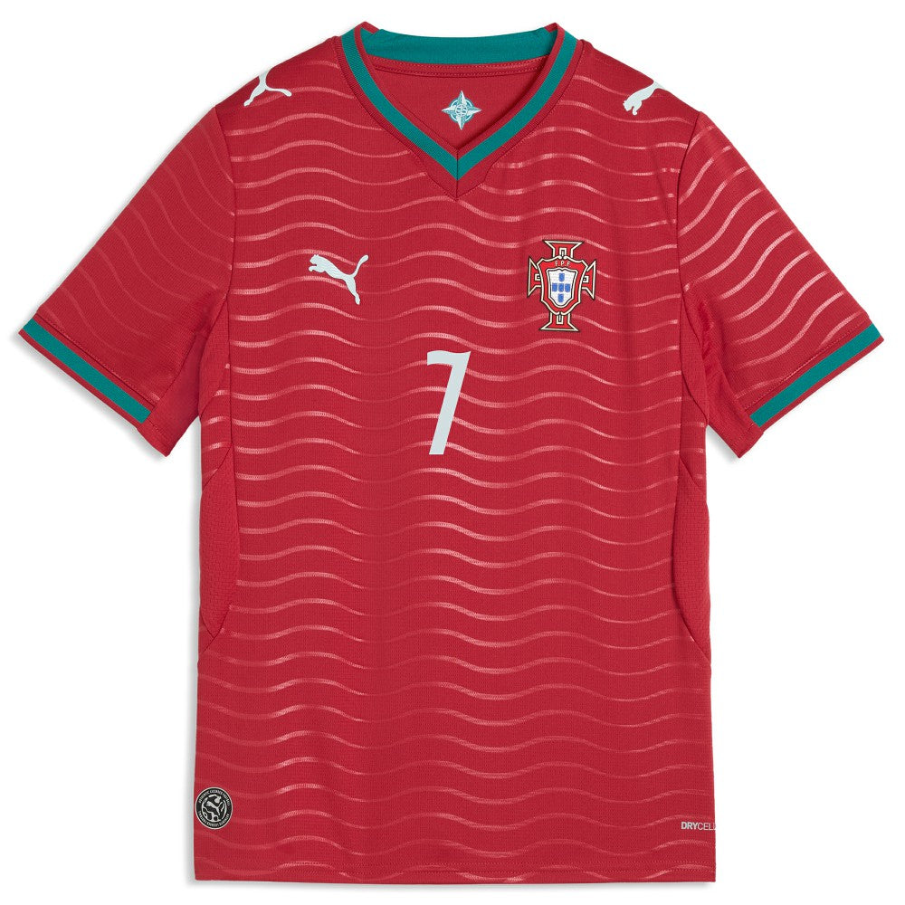 Puma - Cristiano Ronaldo Portugal National Team Youth 2026 Home Replica Jersey - Red