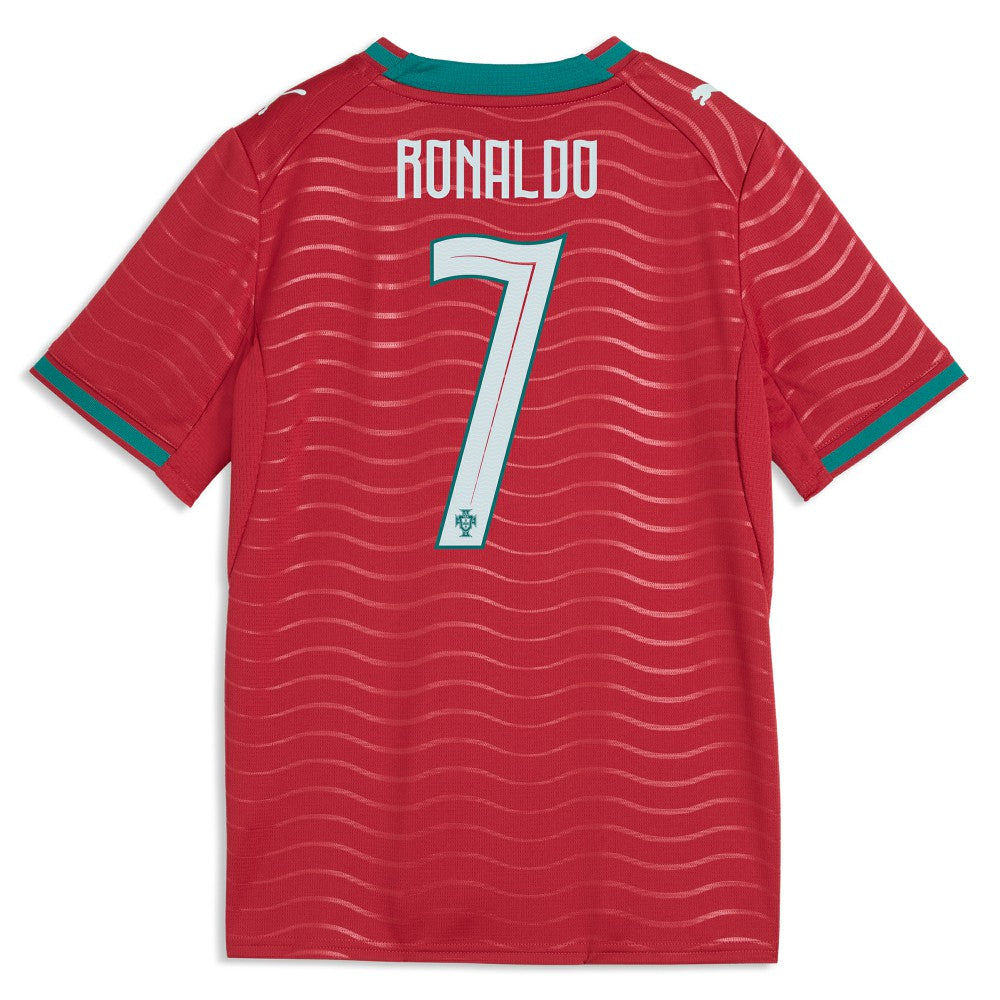 Puma - Cristiano Ronaldo Portugal National Team Youth 2026 Home Replica Jersey - Red