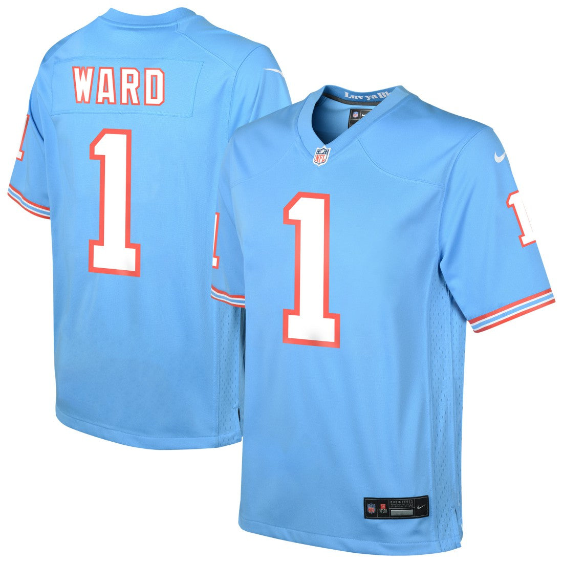 Cameron Ward Tennessee Titans Youth Alternate Game Jersey - Light Blue - Nike
