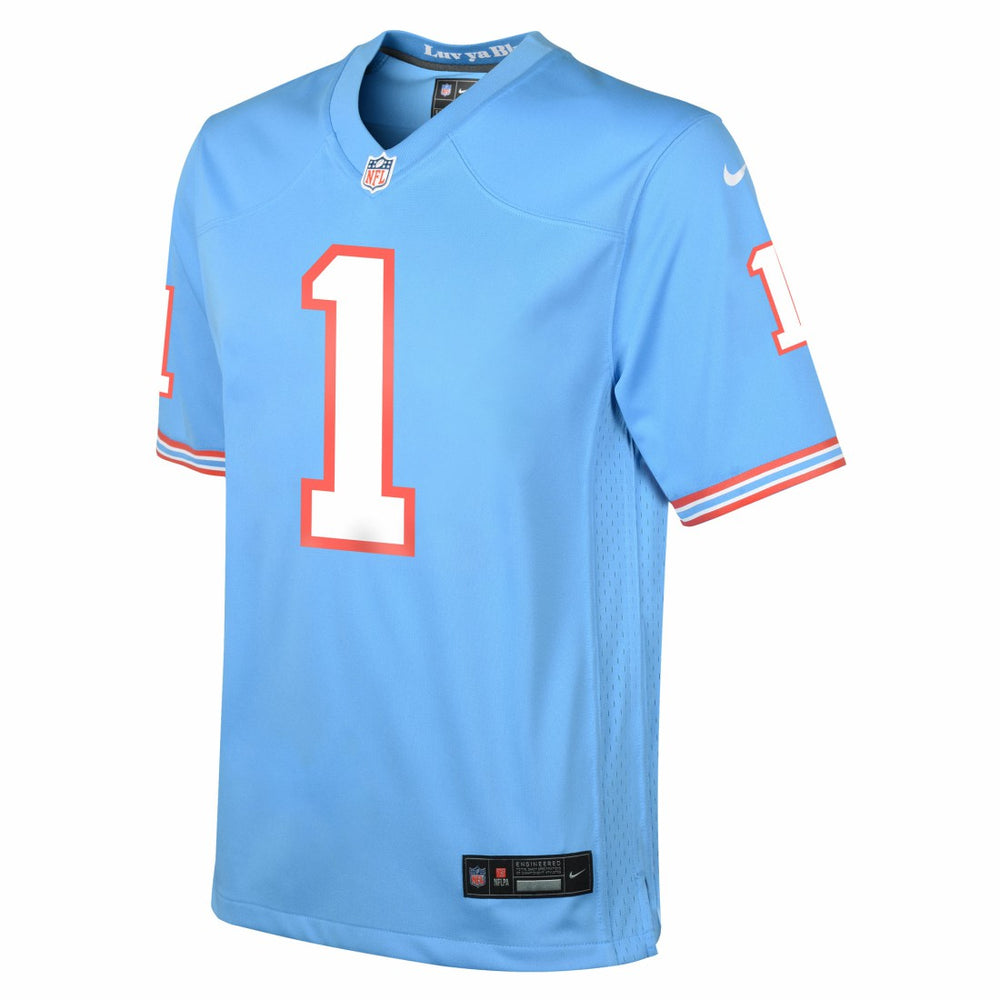 Cameron Ward Tennessee Titans Youth Alternate Game Jersey - Light Blue - Nike