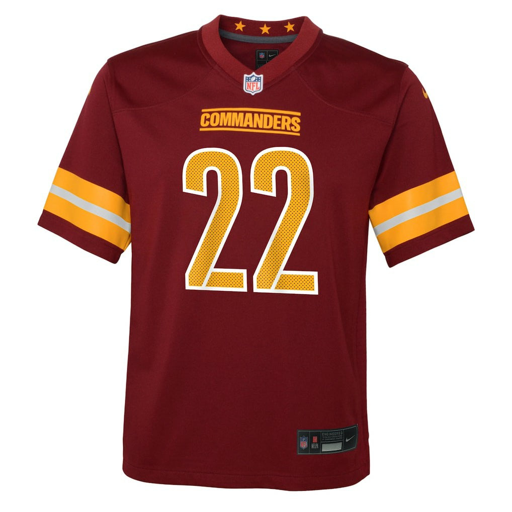 Jacory Croskey-Merritt Washington Commanders Youth Team Game Jersey - Burgundy - Nike