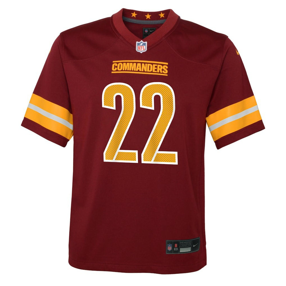Jacory Croskey-Merritt Washington Commanders Youth Team Game Jersey - Burgundy - Nike