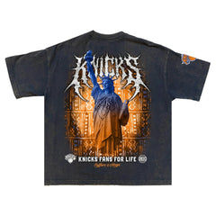 New York Knicks Shock Wave Collection Premium T-Shirt Gray