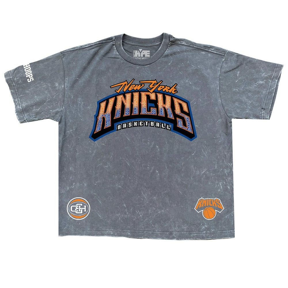 New Era New York Knicks Banner Era Collection Premium T-Shirt Gray