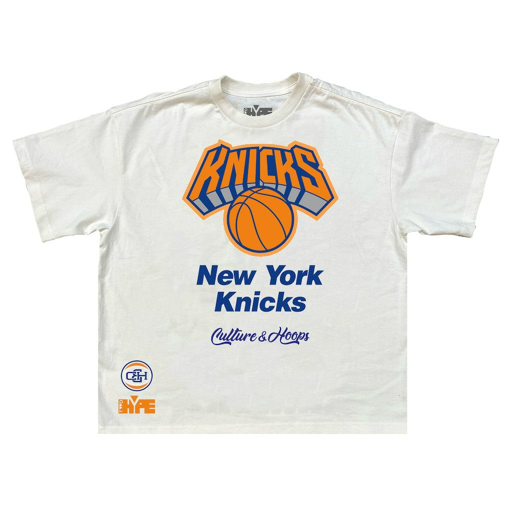 New York Knicks Team City Collection Premium T-Shirt Cream
