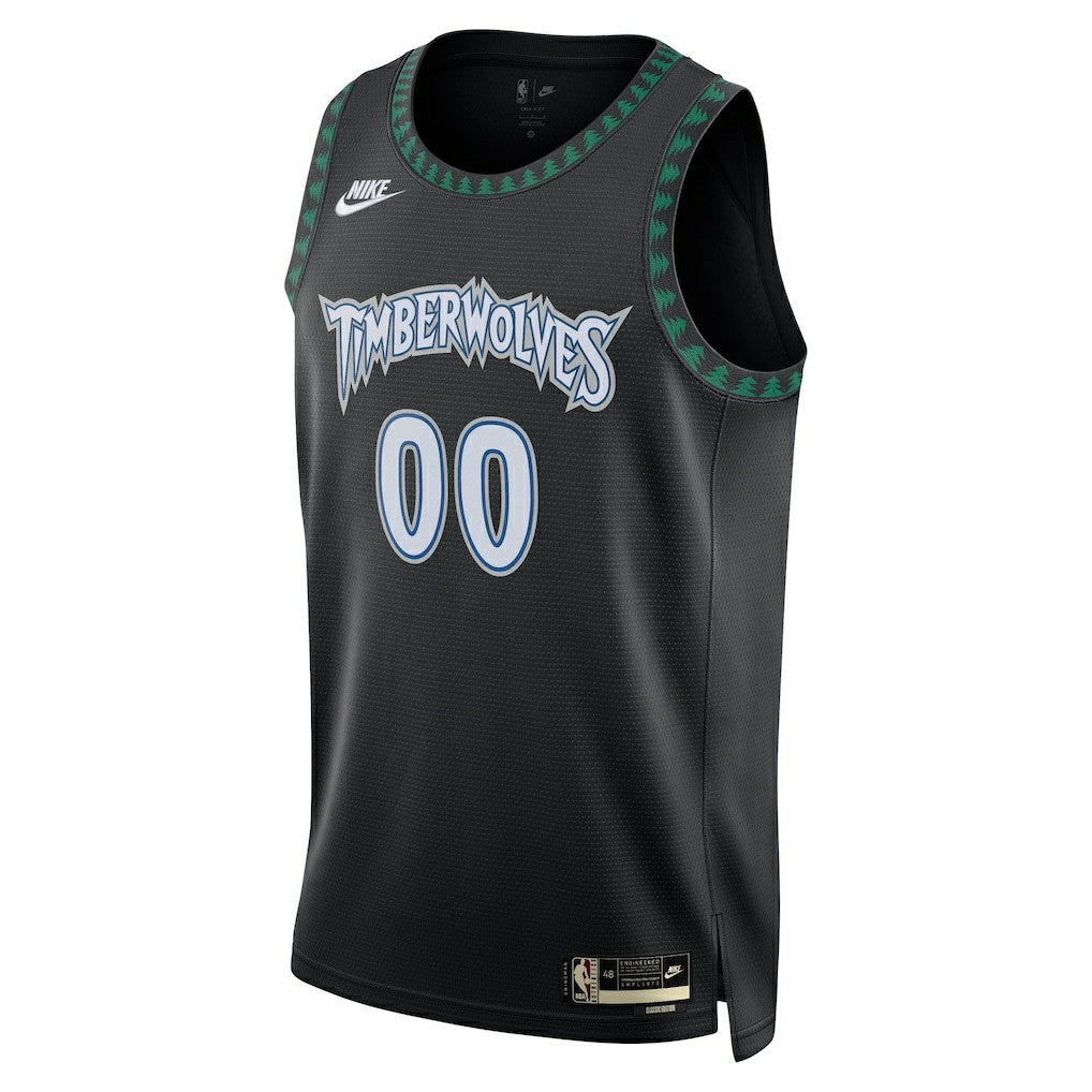 Nike Minnesota Timberwolves Unisex Swingman Custom Jersey Classic Edition Black