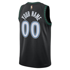 Nike Minnesota Timberwolves Unisex Swingman Custom Jersey Classic Edition Black