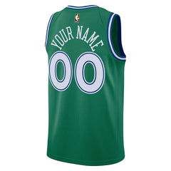 Nike Dallas Mavericks Unisex Swingman Custom Jersey Classic Editi- Green