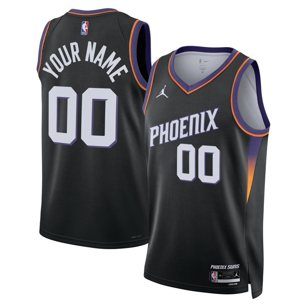 Phoenix Suns Jordan Brand Unisex Swingman Custom Jersey Statement Edition Black