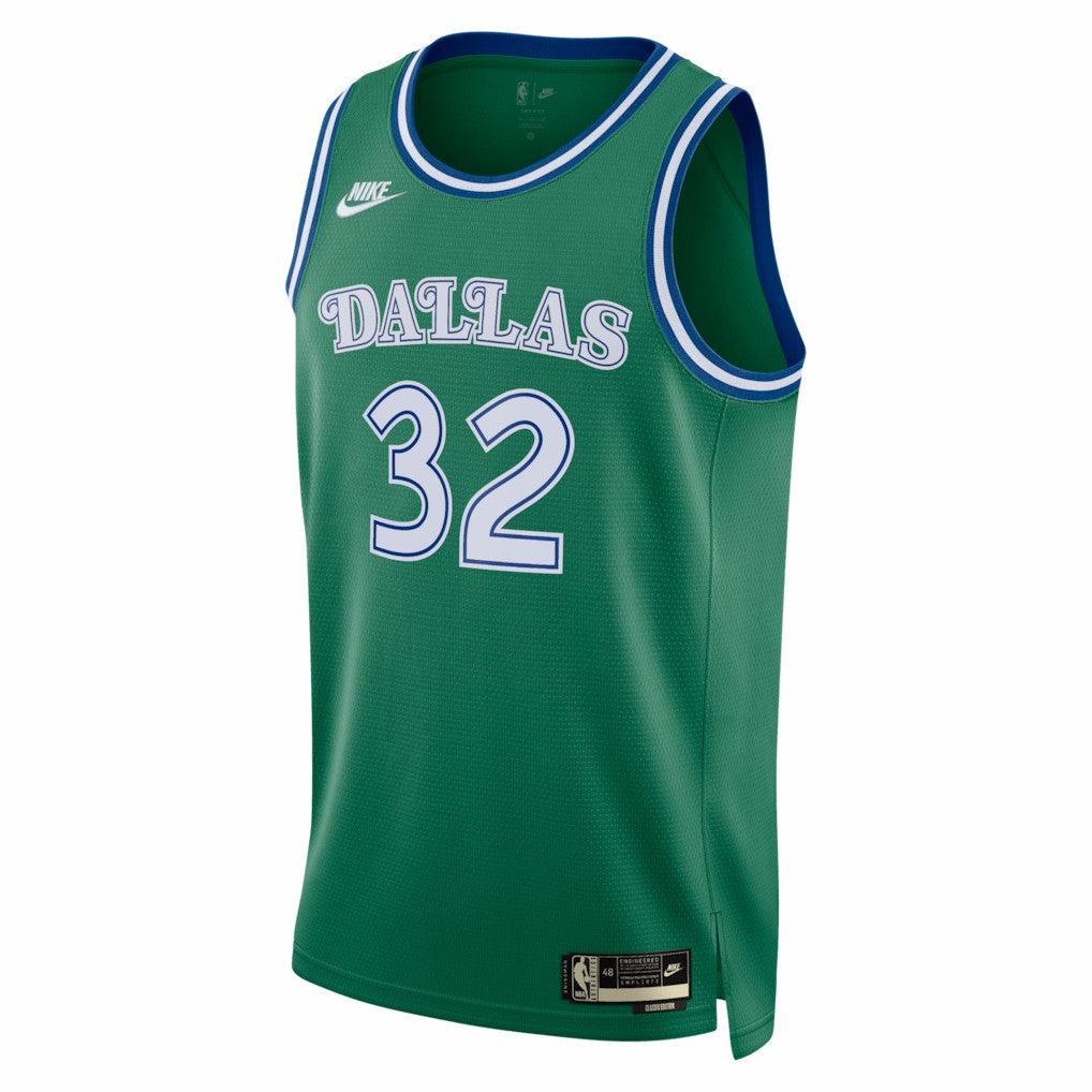 Nike Cooper Flagg Dallas Mavericks Unisex Swingman Jersey Classic Editi- Green