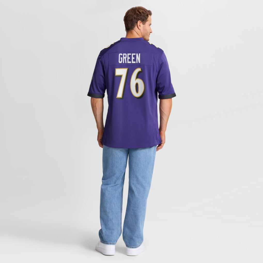 Kenyon Green Baltimore Ravens Team Game Jersey - Purple - Nike