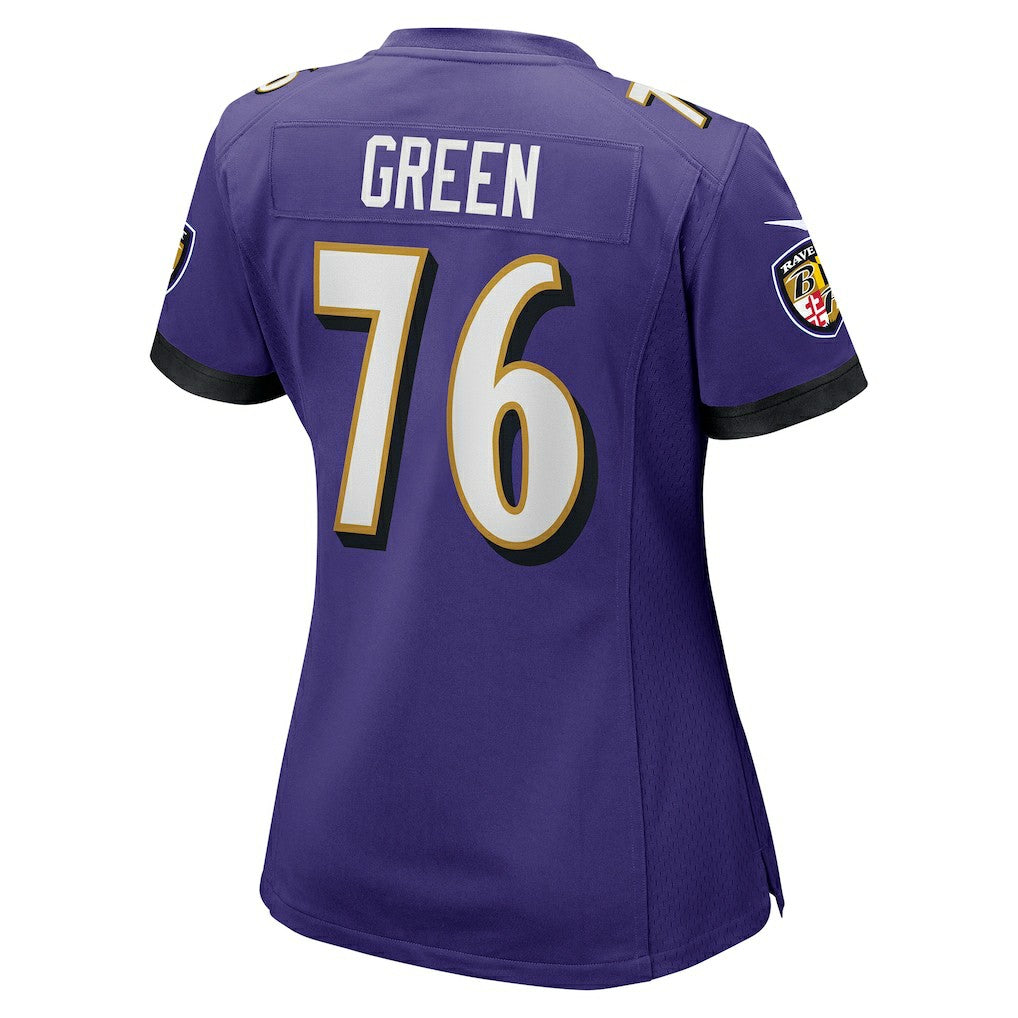 Kenyon Green Baltimore Ravens Women's Team Game Jersey - Purple - Nike