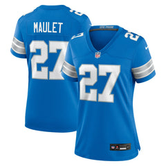 Arthur Maulet Detroit Lions Women's Team Game Jersey - Blue - Nike