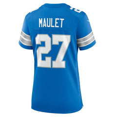 Arthur Maulet Detroit Lions Women's Team Game Jersey - Blue - Nike