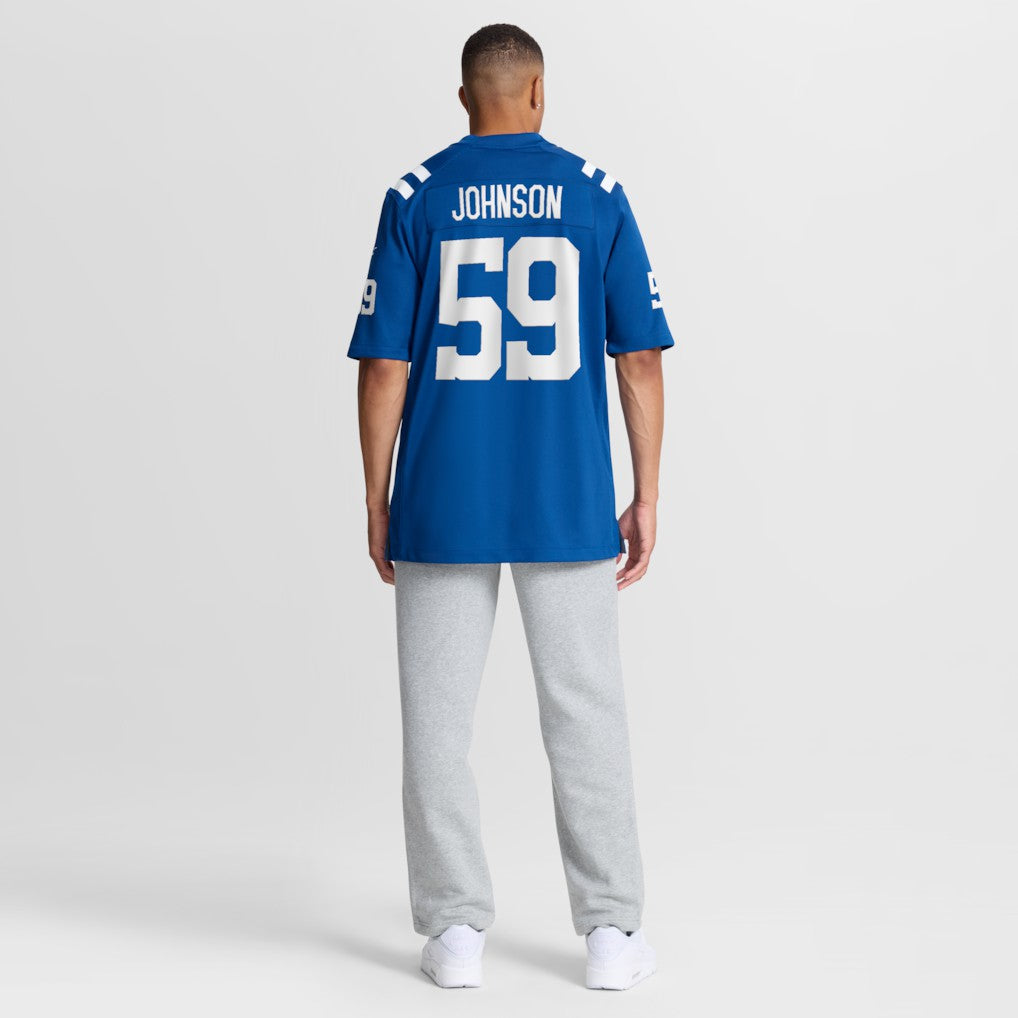 Buddy Johnson Indianapolis Colts Team Game Jersey - Royal - Nike