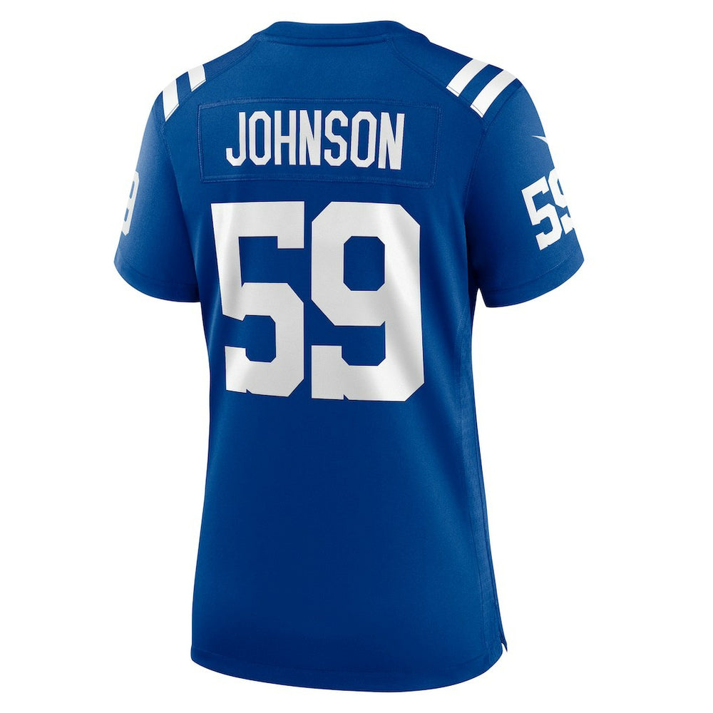 Buddy Johnson Indianapolis Colts Women's Team Game Jersey - Royal - Nike