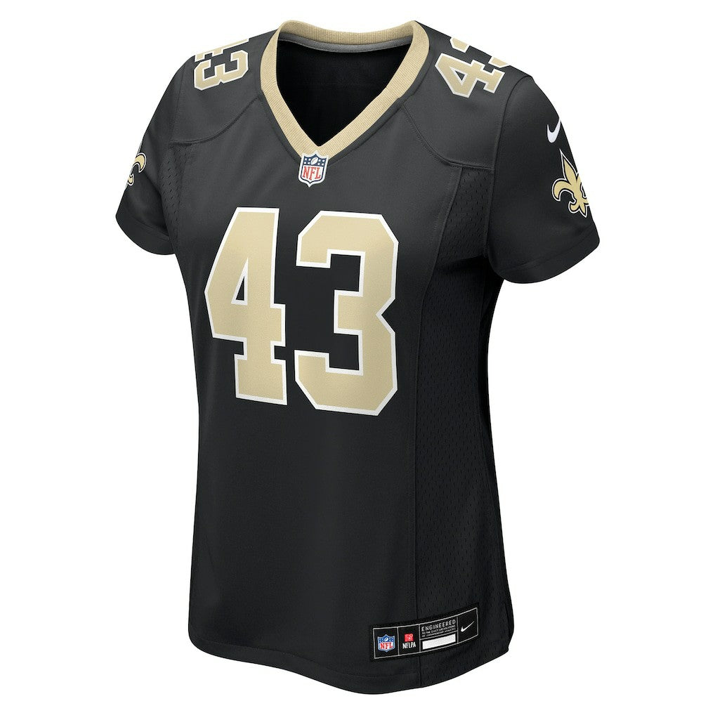 Michael Davis New Orleans Saints Women's Team Game Jersey - Black - Nike