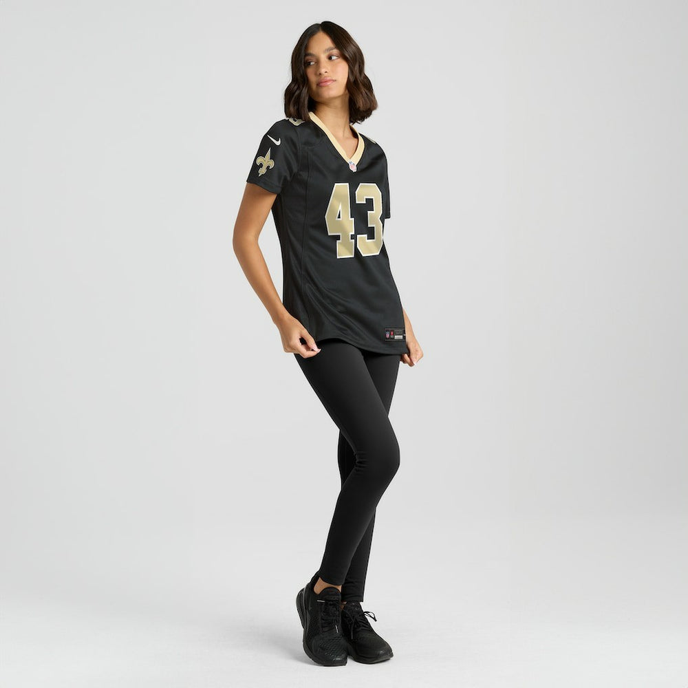 Michael Davis New Orleans Saints Women's Team Game Jersey - Black - Nike